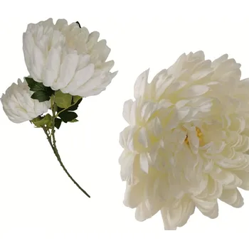 umělá květina Chryzantéma bílá 70 cm