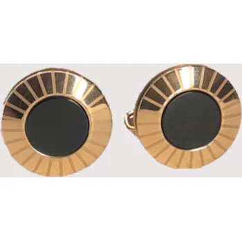 MANŽETOVÝ KNOFLÍK CERRUTI 1881 ROSE GOLD / BLACK STAINLESS STEEL