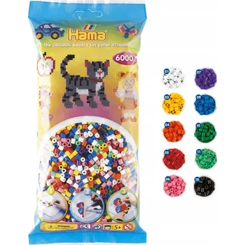 Dětské navlékací korálky Nažehlovací korálky Hama Midi Mix 6000 kusů