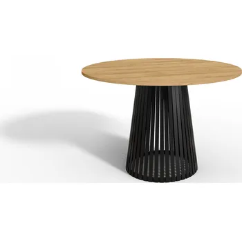 Jídelní stůl Moderní kulatý stůl Vivo 110 cm bílý do obývacího pokoje a jídelny