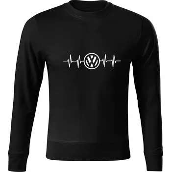 Pánská mikina Mikina bez kapuce test černá vel XL