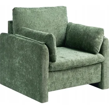 Křeslo VEVOR Jednomístná pohovka s područkami a protiskluzovou základnou, zelená