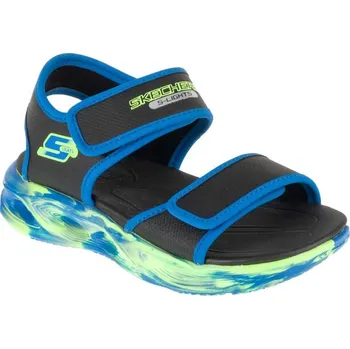 Chlapecká obuv Skechers S-Lights: Sola Glow Sandal - Fusion Brights 407032L-BKBL Black 28 35