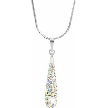 Módní doplněk JSB bijoux s.r.o. Stříbrný náhrdelník dlouhá kapka s krystaly Swarovski AB (Stříbro 925/1000)
