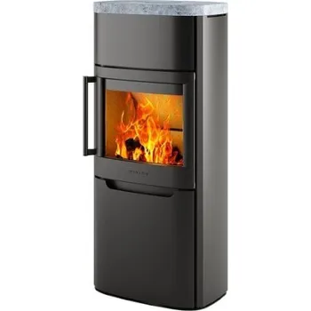 Krbová kamna Hwam Wiking Pala 6 černá a šedá horní deska