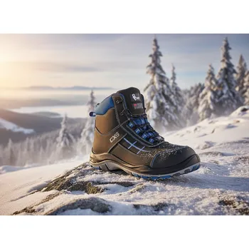 Pracovní obuv CXS Obuv MALAMUTE WINTER 02 Velikost 48 (UK-13) modrá/černá