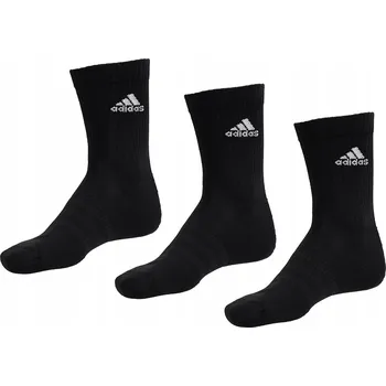 Pánské ponožky Adidas Ponožky Cushioned Crew Socks 3 Pairs černé, velikost 43-45