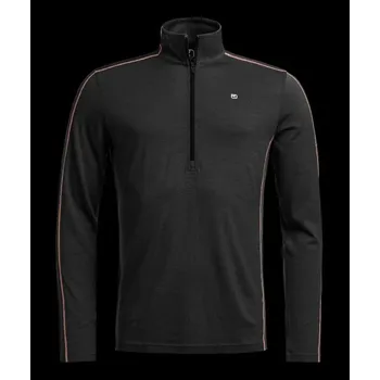 Ortovox 185 Rock'N'Wool Zip Neck Men's Barva: Black Raven, Velikost: XL