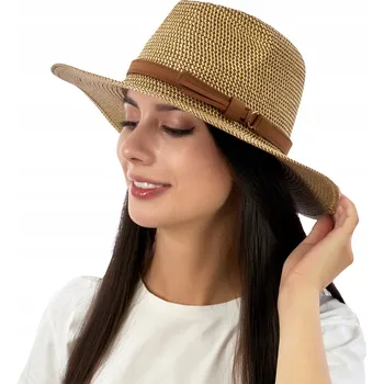 Klobouk Alessio slaměný klobouk béžový - univerzální velikost