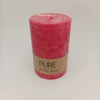 Svíčka Dekorativní svíčka olivově červená Ancient Wisdom