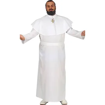 Karnevalový kostým Pánský bílý kostým papež XL
