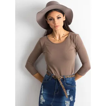Dámské tričko Dámské hnědé tričko RV-BZ-4690.11-light brown Velikost: L
