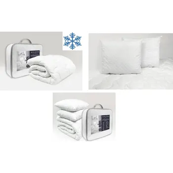 přikrývka Zimní přikrývka teplá antialergická HRUBÁ 220x240 cm + 2 polštáře 50x60 POLSKO