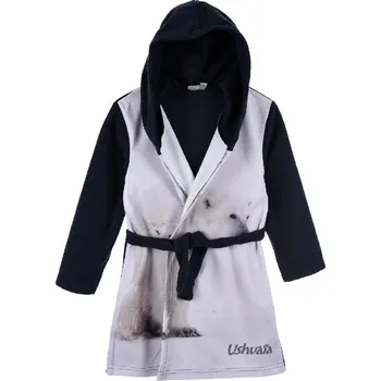 Dámský župan ŽUPAN USHUAIA Usrh 024 tm. modrý - lední medvěd Velikost: 4