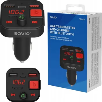 Bezpečnostní kamera Automobilový FM vysílač Savio TR-15