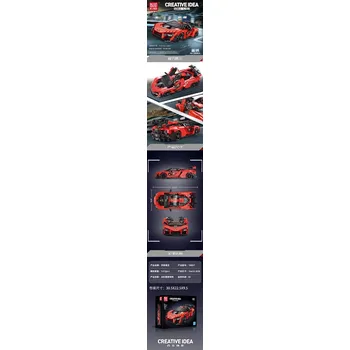 ostatní stavebnice Mould King Sportovní auto červené 1372 ks