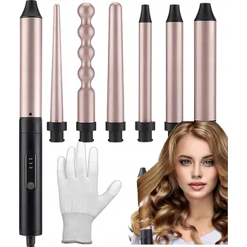 Kulma PROFESIONÁLNÍ KULMA NA VLASY | SADA 6 NÁSTAVCŮ PRO ÚPRAVU VLASŮ