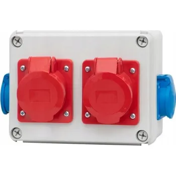 Rozvaděč Rozvodnice F-Elektro R-190 F3.0307 s jištěním 16A/5, 32A/5 a 2x230V, IP44