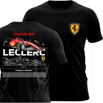 Pánské tričko TRIČKO PÁNSKÉ F1 FERRARI T-SHIRT CHARLES LECLERC DÁREK PRO KLUKA, S