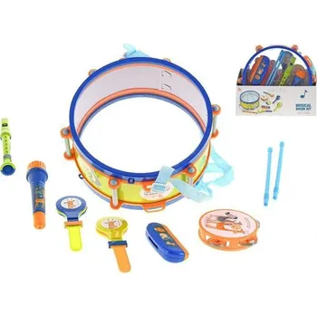 Hudební nástroj pro děti Sada hudebních nástrojů 7 ks s paličkami a mikrofonem