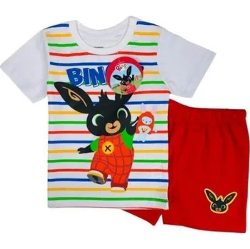 Chlapecké pyžamo PYŽAMO BING em 055 bílo - červené Velikost: 98