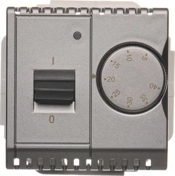 vypínač Termostat analogový s otočným voličem, s vnitřním teplotním senzorem, 16&nbsp;A / 230&nbsp;V~,, Simon Basic BMRT10W.02/21