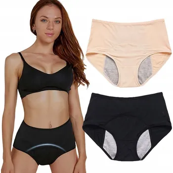 Dámské spodní prádlo 2 ks menstruační kalhotky dámské menstruační nepropustné figi 3XL