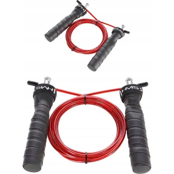 Švihadlo Hliníkové Švihadlo s omotávkou HMS, černo-červené, s regulací délky