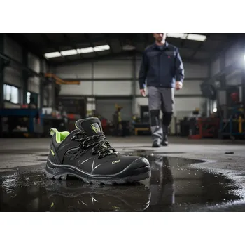 Pracovní obuv CXS Polobotky COMET CXS 02 NON METALLIC Velikost 37 (UK-4) černá/zelená