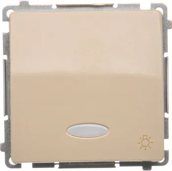 vypínač Tlačítko zapínací, s piktogramem “světlo”, s orientačním LED podsvětlením,, Simon Basic BMS1L.01/12