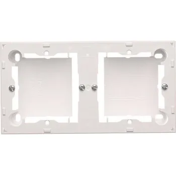 Elektroinstalační krabice Krabice instalační pro povrchovou montáž 2 násobná, určena k rámečkům Basic Standard,, Simon Basic MPN2/11