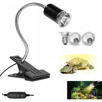 Osvětlení do terária ŽÁROVKA PRO ŽELVY S UVA UVB ZÁŘENÍM A OTOČNÝM DRŽÁKEM 360°