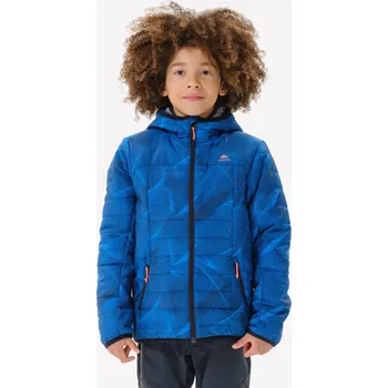 QUECHUA Dětská zimní turistická prošívaná bunda MH 500 12 LET MODRÁ