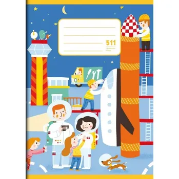 Sešit KRPA Sešit 511 B s pomocnou linkou