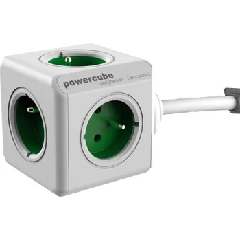 Elektrická zásuvka POWERCUBE Extended Green 1,5m