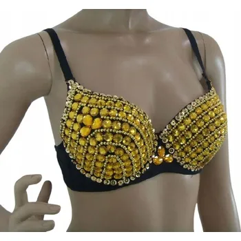 Podprsenka Efektní dámská podprsenka Push Up s krystalky - L