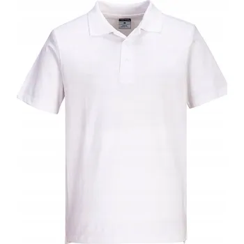 Pracovní obuv Lehké žerzejové polokošile - 48 kusů bílé, vel. XL