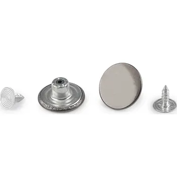 Knoflík Riflový knoflík Jeans velikost 26" Varianta: 2 nikl černý, Balení: 600 ks