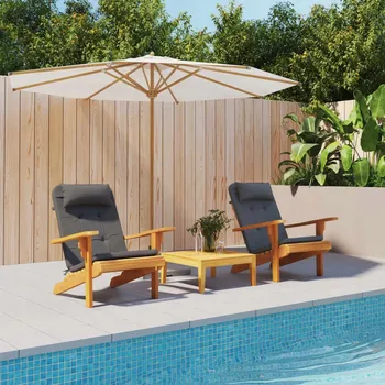 Podsedák VidaXL Polštáře na křesla Adirondack, 2 ks, antracitové