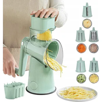 Struhadlo MULTIFUNKČNÍ KRÁJEČ NA ZELENINY RUČNÍ STRUHADLO + 10 ČEPELÍ