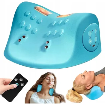 Masážní přístroj ELEKTRICKÝ MASÉR NA KRK POLŠTÁŘ 3 REŽIMY MASÁŽE 3 ÚROVNĚ INTENZITY