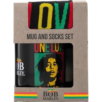 Dárková sada Reggae Bob Marley Rasta hrnek + ponožky