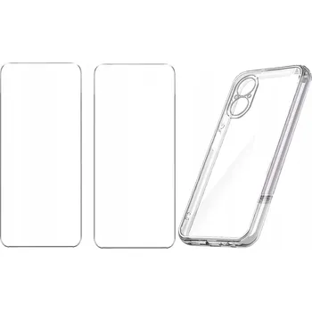 Pouzdro na mobilní telefon Zadní Kryt GSMstyle pro Realme C67 4G + sklo bezbarvé