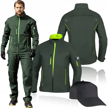 Pánská mikina Mikina elastická strečová pracovní mikina Slim Fit ARDON CREATRON Khaki vel. S