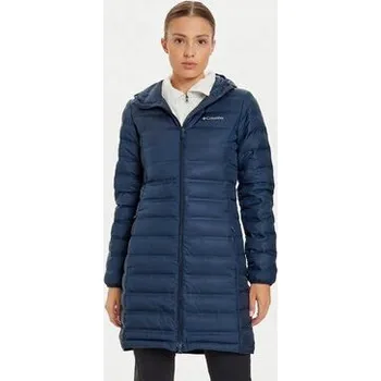 Dámský kabát Columbia dámský modrý péřový kabát s kapucí Lake 22 II Down Long Hooded, velikost S