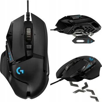 Myš Herní myš Logitech G502 HERO pro hráče na PC, notebook, USB 910-005470