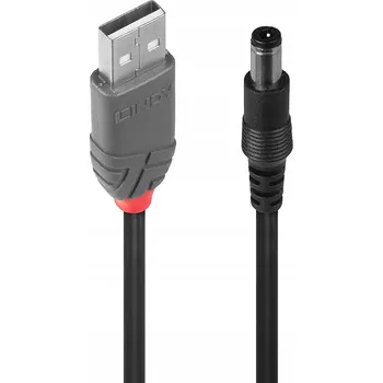 Datový kabel Lindy 70267 USB napájecí kabel pro telefon, černý, 1,5 m