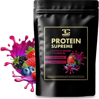 PROTEIN SUPREME lesní ovoce 600 g (komplexní proteinový nápoj se Stevií, Inulinem a probiotikem LactoSpore® )