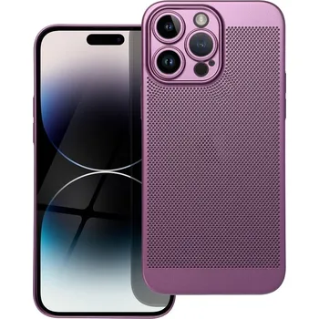Pouzdro na mobilní telefon Pouzdro BREEZY APPLE IPHONE 14 Pro Max fialové