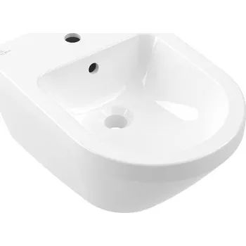 Bidet Villeroy & Boch Závěsný bidet, otvor pro baterii, alpská bílá - 74870001